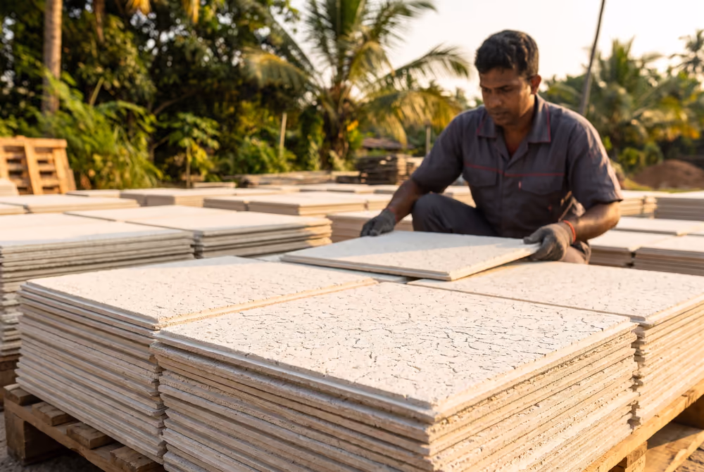 Mineral fibre ceiling tiles