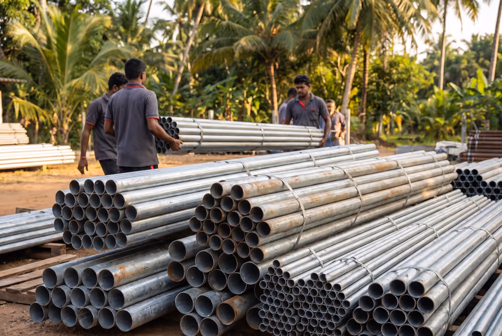 Round GI pipes